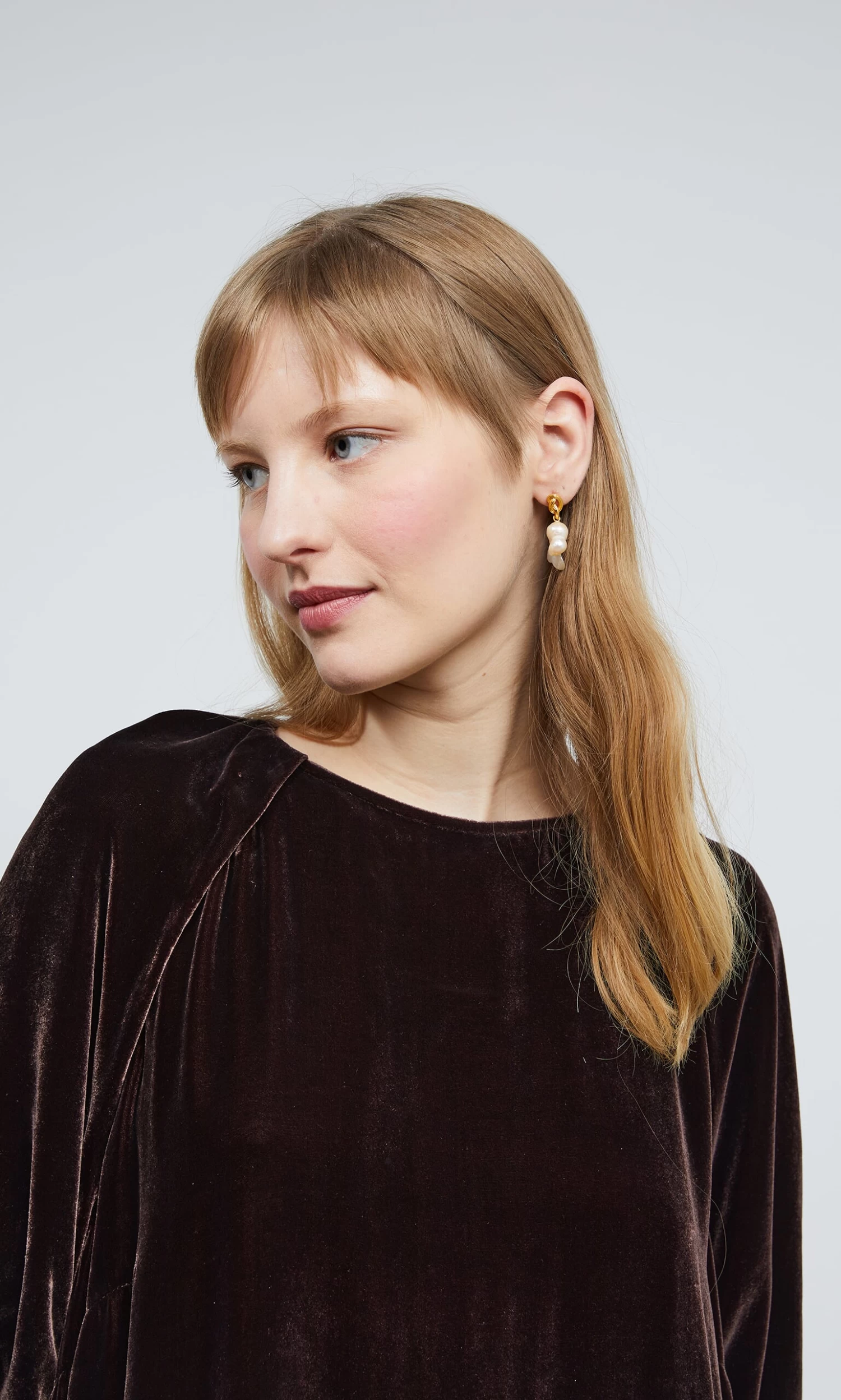 Natural Pearl Earrings - Image 3