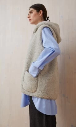Wool Gilet - Light Grey