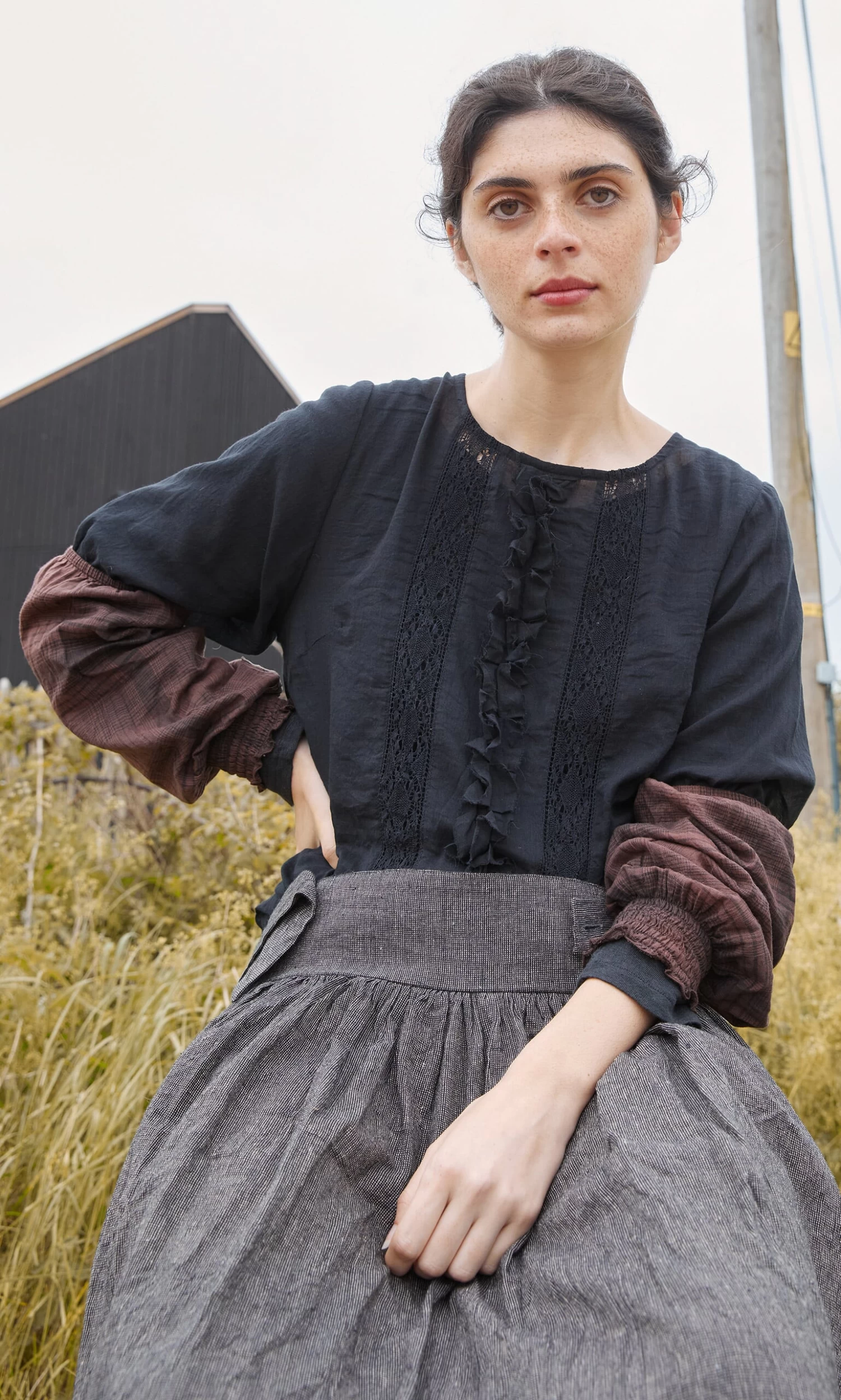 Black Lace Blouse - Image 2