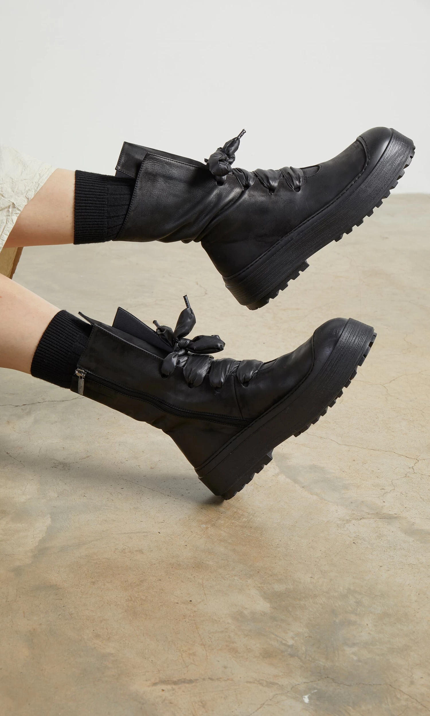 Puff Lace Boots - Image 4